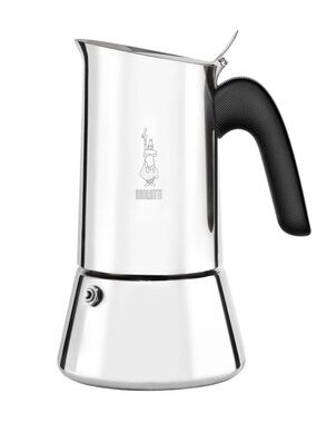 Bialetti Venus Caffettiera in Acciaio INOX, Adatta all'Induzione, Inossidabile,